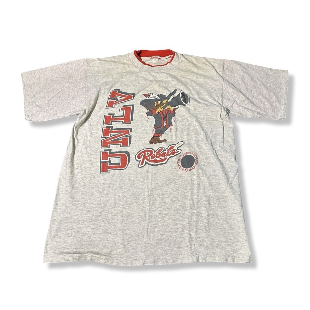 Vintage 90s UNLV Rebels Gray Double Face Graphic T Shirt Size XL Sportswear